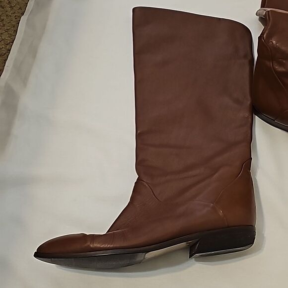 Vintage bandolino made in italy 100%  Genuine Leather Pull on Boots size 8 - Picture 2 of 9